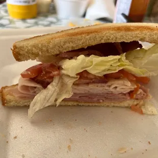 Club with ham Turkey and bacon!