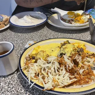 a plate of food on a counter