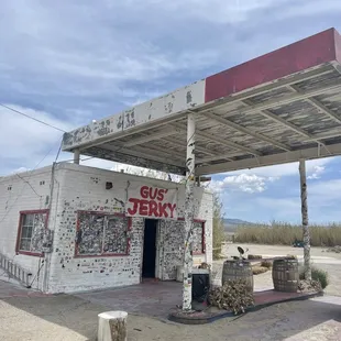 an old gas station