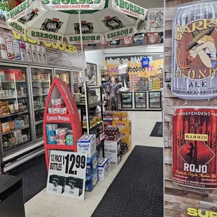 the inside of the store