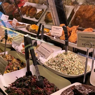 a variety of food items
