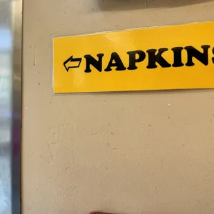 Napkins somewhere