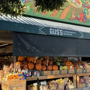 a display of fruits and vegetables