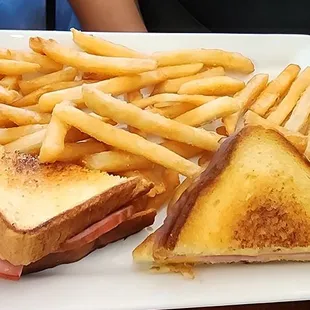 Ham &amp; cheese w/fries...