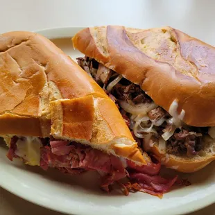 Pastrami and Roast beef sandwiches