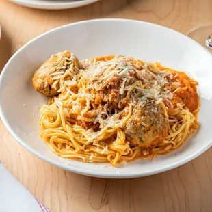 spaghetti and meatballs