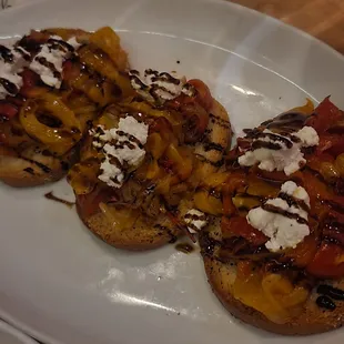 Sweet Pepper Bruschetta