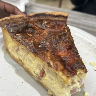 This quiche was scrumptious.