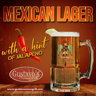 mexican lager with a hint of jalapeno