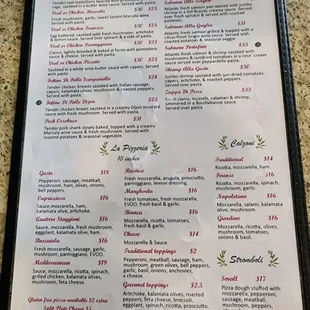This is the current menu with up to date prices for Gusto Bistro at the Moultrie publix shopping center on S US 1 in Saint Augustine.