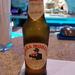 a bottle of alera moretti