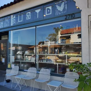 part of the outdoor seatings to enjoy some café de olla