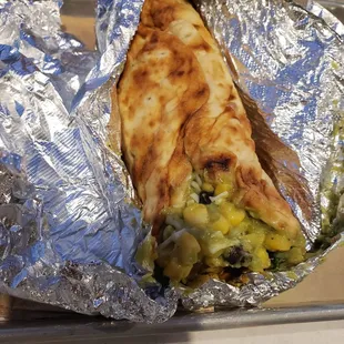 Chipotle Mango Avocado Flatbread wrap with Spicy Grilled Chicken