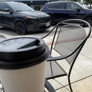 Coffee on the patio