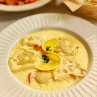 Lobster Ravioli is fantastic, the best I have tried in OC.