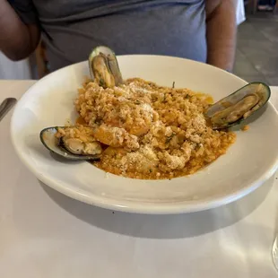 Seafood risotto