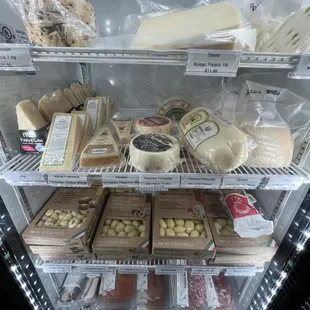 Our imported cheese/meat/gnocchi/ravioli selection.