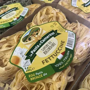 Pasta di Camerino Egg Fettuccine, Pappardelle, Gran Pappardelle, and Paglia e Fieno!