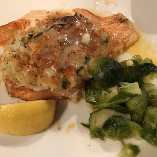 Stuffed salmon special - lovely