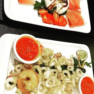 Appetizers and lots of yummy yummy authentic Italian food