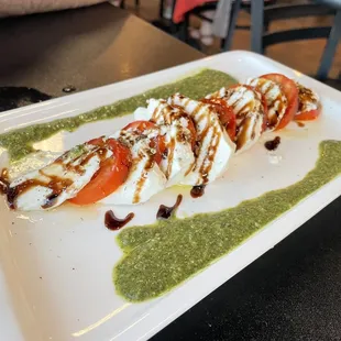 Caprese appetizer the mozzarella was very fresh!