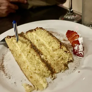 Special yellow cake with Italian cream filling and chocolate frosting was excellent!