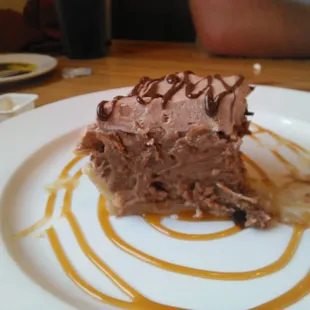 This was my dessert. German chocolate pie!!
