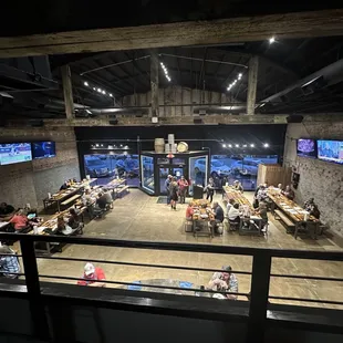 Main dining area from second floor.