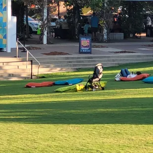 Love the cushy bean bags.