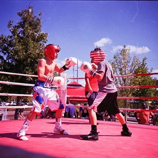 Sparring on the Green, this past weekend. Thanks to The Engine Room.
