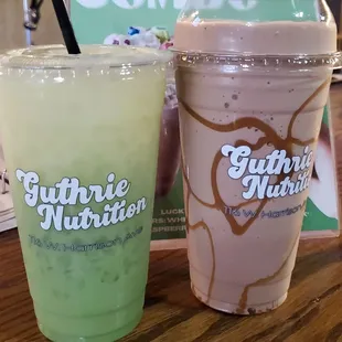 Lucky Charms tea and Twix shake