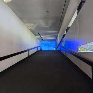 Before walking outside to the Endless Bridge balcony.