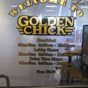 Regular hours for the lobby and drive thru