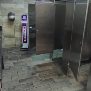 This view of the restroom looks good..just don't look at the stools, they need attention badly