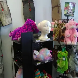 Rifle holders on the wall, toys and then there's the styrofoam head for $10.99..anyone ever look for a wig holder in a truck stop?