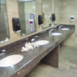 Not cleaning this up..TIP- Use the last faucet, it actually works!