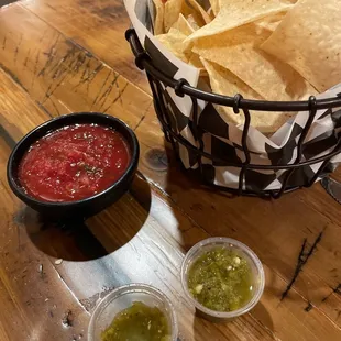 Ask for the hot green salsa. Very flavorful and spicy. Yum!