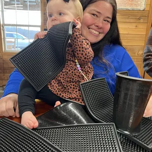 Jecika loving on our newest addition and teaching her the ropes of the place.