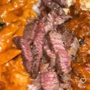 All in Combo #3 - Shrimp, Steak and Roast with DemiGlace