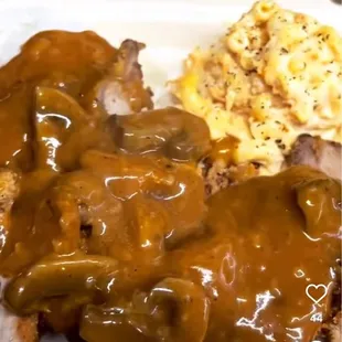 Pork Cutlet with Demi-Glace Mushrooms