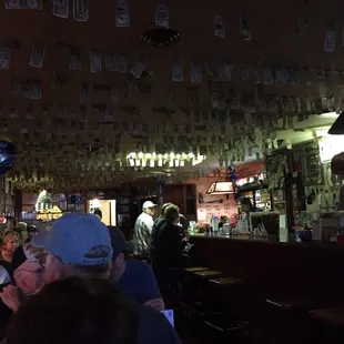 It's tradition to leave signed dollars to show you were there.