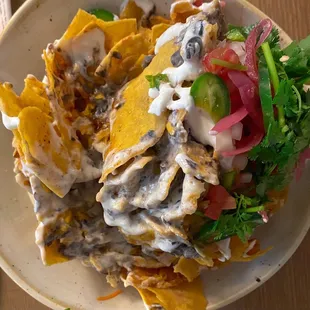 Trash Can Nachos with Bbq Pork