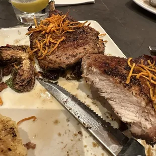 "Double" cut pork chop.