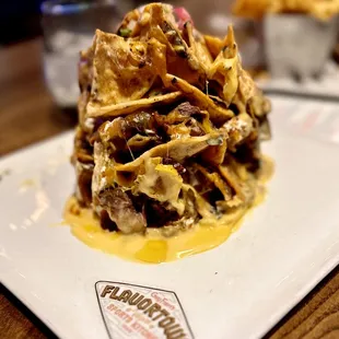 short-rib nachos.... probably the best presentation I've ever seen.