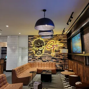 the interior of the restaurant