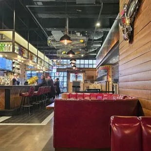 Guy Fieris BBQ bar.   Smells great in here with good blues/rock music playing