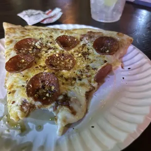 Pepperoni slice. I was so hungry I couldn't wait for a pic!