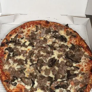 Extra homemade Italian sausage and mushroom