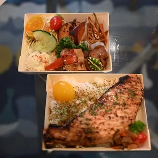 サーモン西京焼弁当 Salmon saikyomiso bento