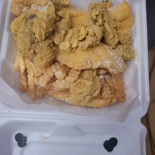 Shrimp and catfish Basket